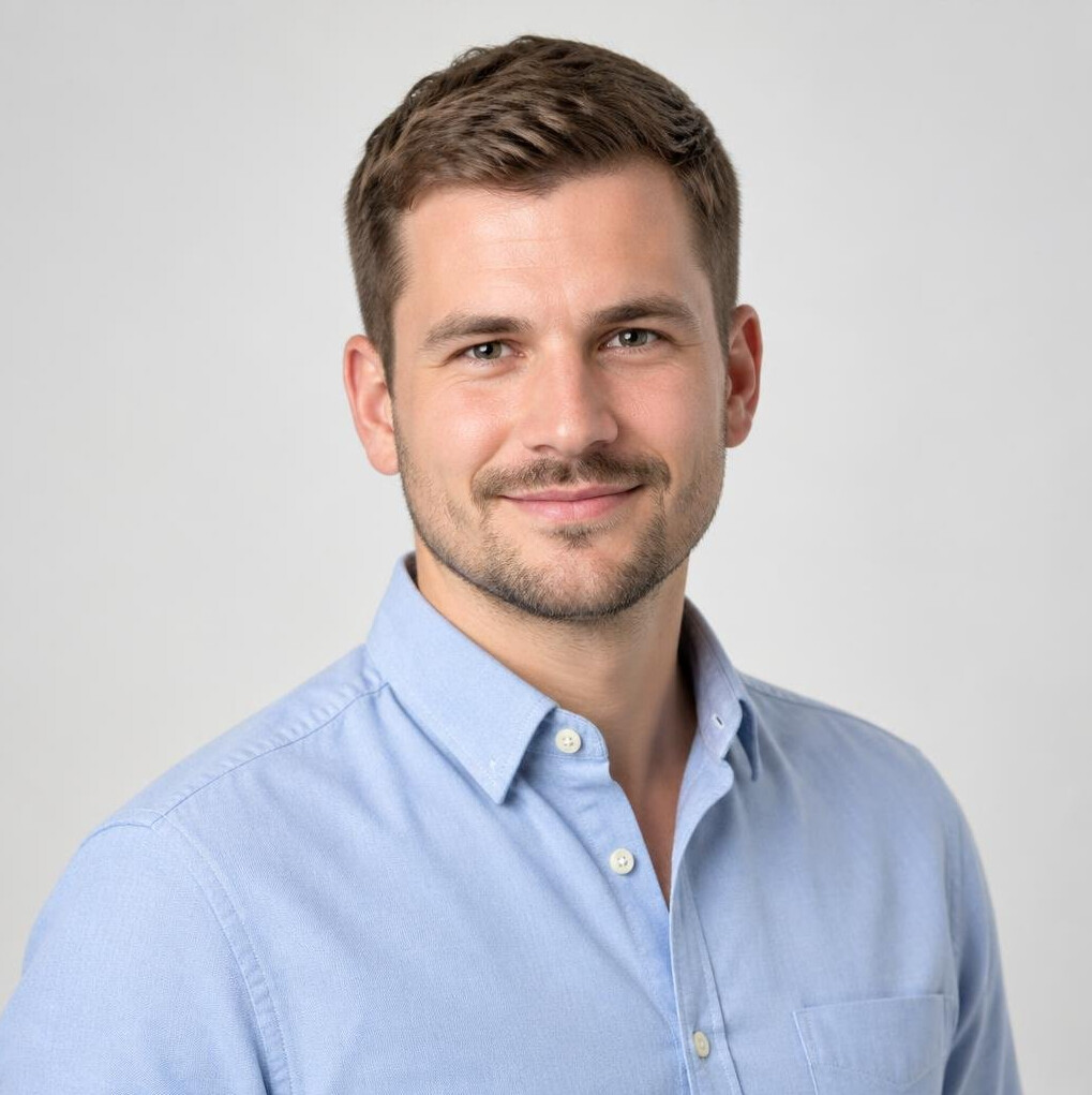 Studio portrait of a man software development mentor